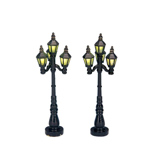 4 Old English Street Lamp, Set of 2